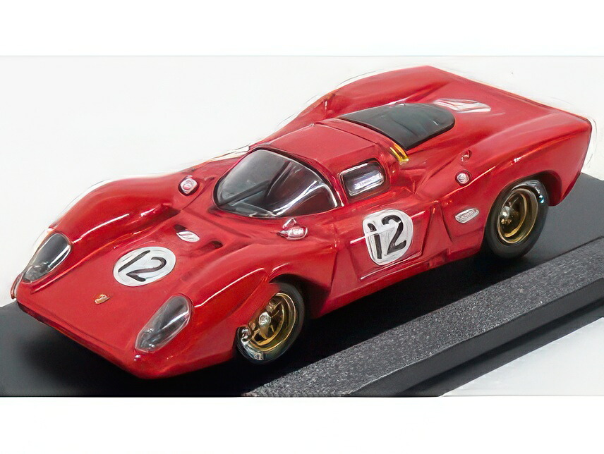 FERRARI 312P COUPE N 12 BRIDGEHAMPTON 1969 P.RODRIGUEZ RED/Best-Model 1/43ミニカー