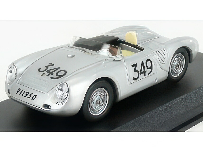 PORSCHE 1500 RS SPIDER N 349 MILLE MIGLIA 1957 U.MAGLIOLI SILVER/Best-Model 1/43ミニカー