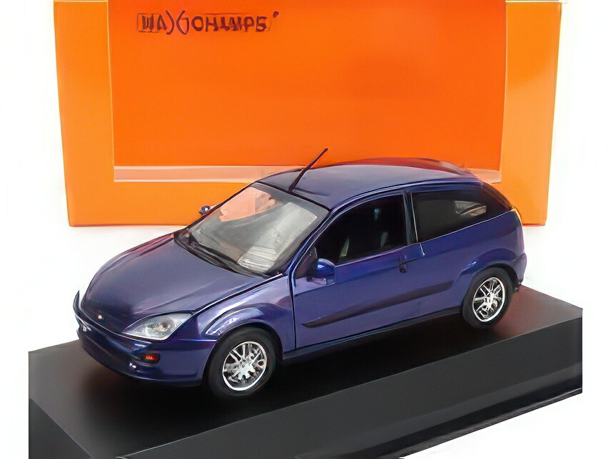 FORD ENGLAND FOCUS 1998 BLUE MET/MINICHAMPS 1/43ミニカー 乗り物のおもちゃ-ミニカー・トイカー-車