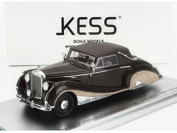 BENTLEY Mk VI フラネー社製 シャーシNo.B26BH ドロップヘッドクーペ カブリオレ クローズド 1947年モデル ブラウン/クリーム/KESS-MODEL 1/43ミニカー