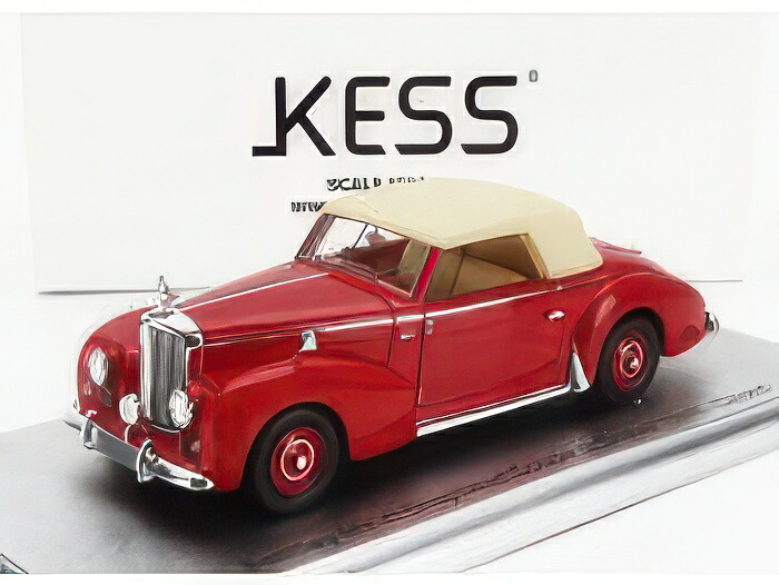 BENTLEY Mk VI グラバー社製 ドロップヘッドクーペ カブリオレ クローズド 1948年モデル レッド/クリーム/KESS-MODEL 1/43ミニカー