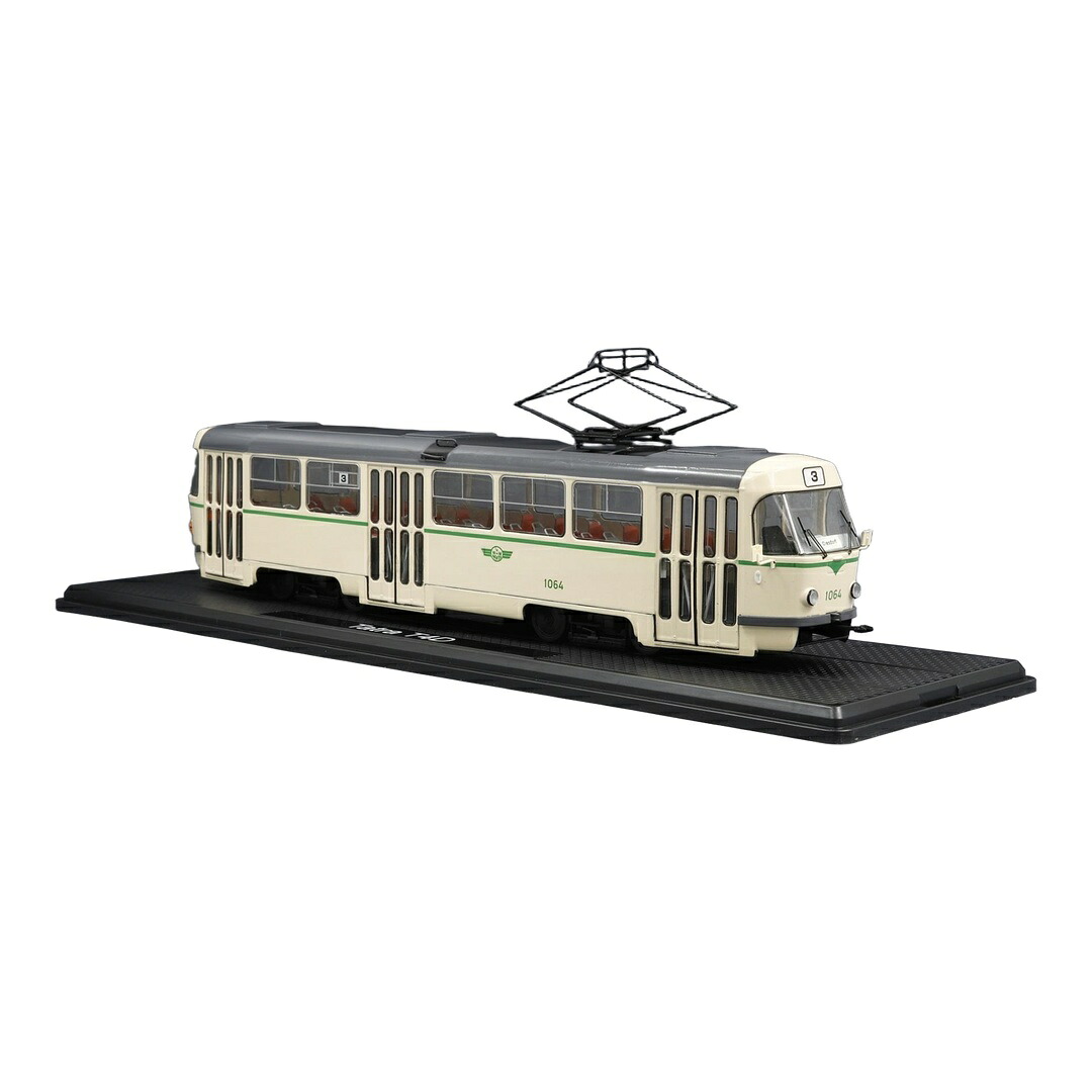 Tatra T4D 路面市街電車 マクデブルク 1064 ベージュ ダイキャストモデル ミニカー /Premium ClassiXXs 1/43