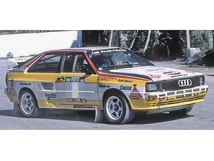 【予約】2026年発売予定AUDI スポーツ クワトロ A2 アウディ・スポーツチーム 1号車 1984年モンテカルロラリー優勝 ドライバー:ヴァルター・ロール/クリスティアン・ガイストデルファー ホワイト/イエロー/TOPMARQUES 1/12ミニカー