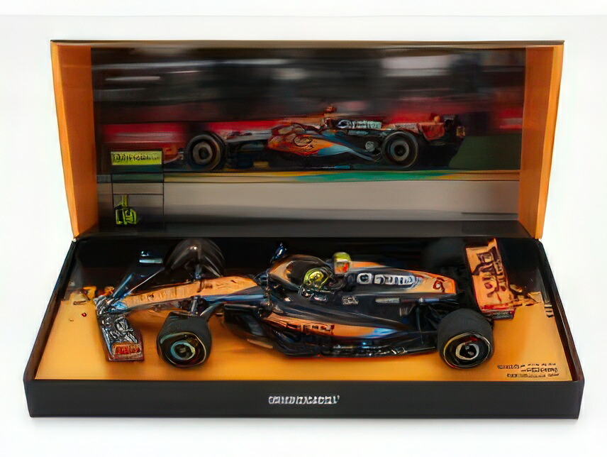 McLAREN F1 MCL60 TEAM McLAREN N 4 6th AUSTRALIAN GP WITH PIT BOARD 2023 LANDO NORRIS ORANGE BLACK/MINICHAMPS 1/18ミニカー|ラストホビー