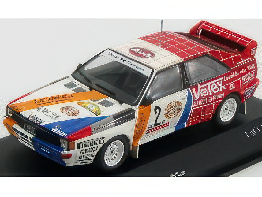 AUDI QUATTRO RALLY N 2 WINNER RALLY HUNSRUCK 1984 DEMUTH LUX WHITE RED/MINICHAMPS 1/43ミニカー|ラストホビー