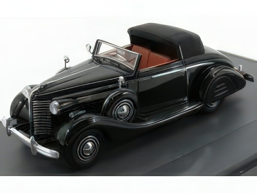 BUICK SERIES 40 LANCEFIELD DROP HEAD CABRIOLET 1938 BLACK/MATRIX SCALE 1/43ミニカー