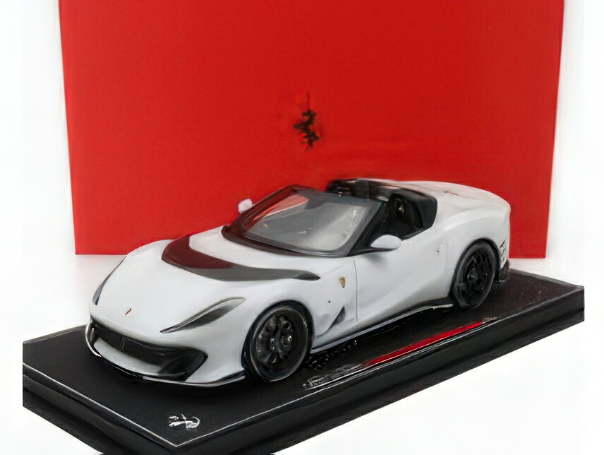 FERRARI 812 COMPETIZIONE A SPIDER 2022 BIANCO ONDA MARINA MATT WHITE/BBR 1/18ミニカー