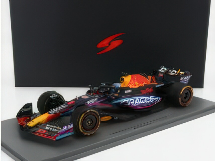 RED BULL F1 RB19 TEAM ORACLE RED BULL RACING N 1 WORLD CHAMPION WINNER MIAMI GP 2023 MAX VERSTAPPEN MATT BLUE/SPARK 1/18ミニカー