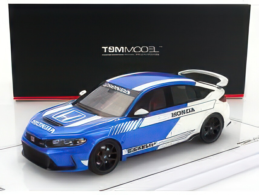 HONDA CIVIC TYPE R 2023 BLUE WHITE/TRUESCALE 1/43ミニカー