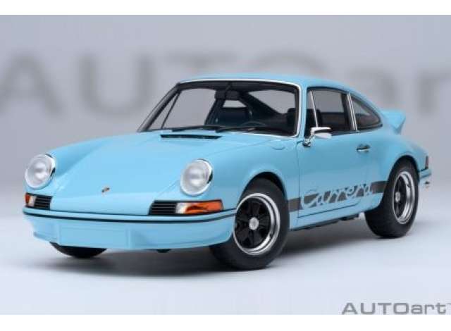ポルシェ 911 カレラ 2.7 RS ガルフブルー with ブラックストライプ/ AUTOart 1/18 ミニカー