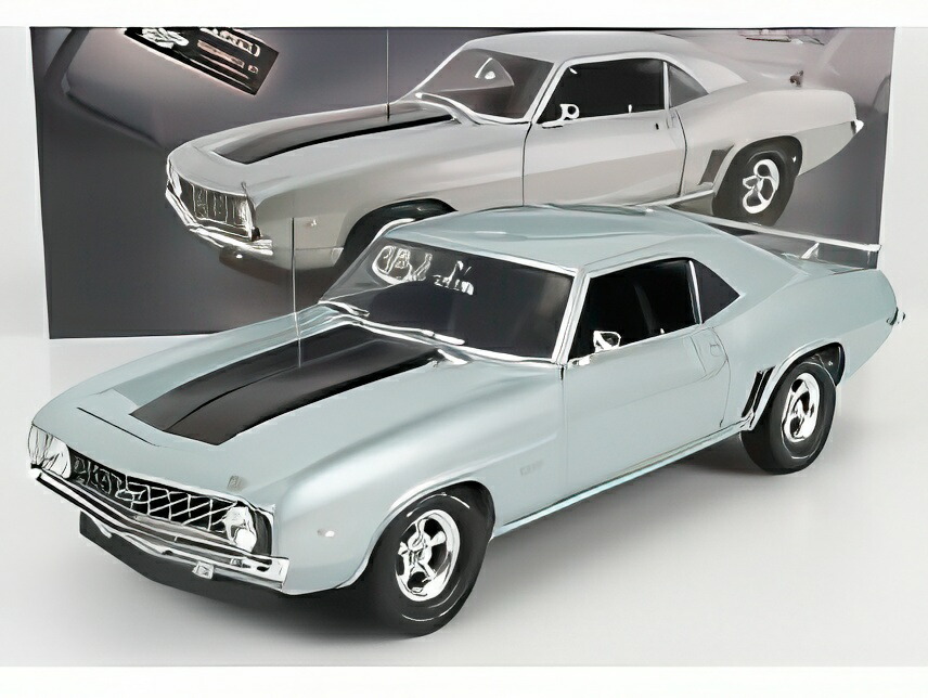 楽天市場】ミニカー 1/18 ACME 1969 シボレー・カマロ ブルー色 1969