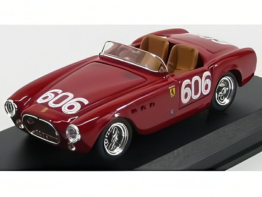 FERRARI 225S スパイダー No.606 ミッレミリア 1952 BORNIGIA/BORNIGIA レッド/ ART-MODEL 1/43 ミニカー