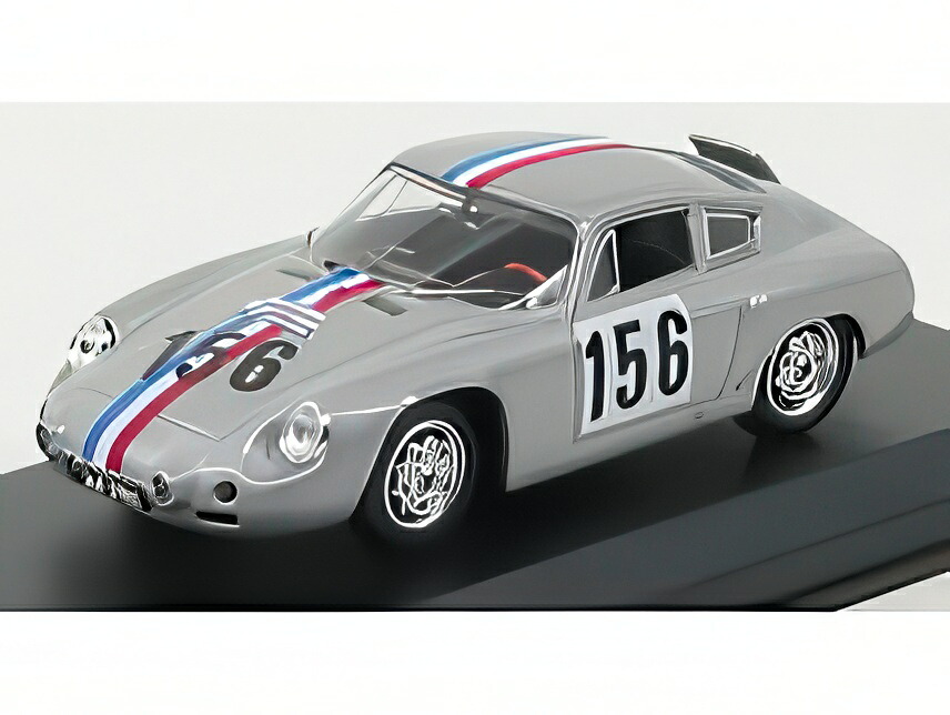 PORSCHE 1600GS ABARTH No.156 ツール・ド・フランス 1961 R.BOUCHET シルバー/ Best-Model 1/43 ミニカー