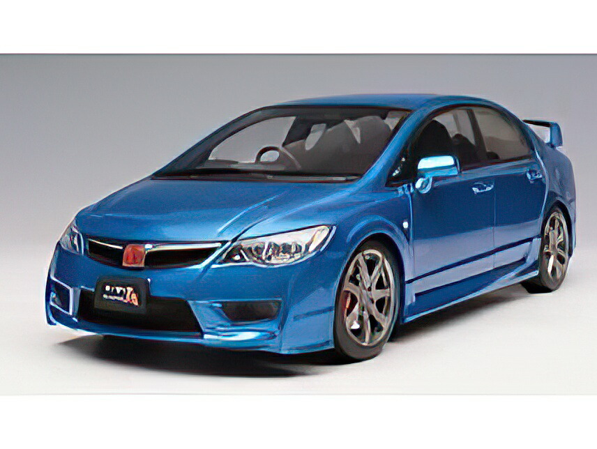 【予約】2026年発売予定HONDA CIVIC TYPER FD2 WITH ENGINE AND ACCESSORIES 2007 BLUE/MOTORHELIX 1/18ミニカー