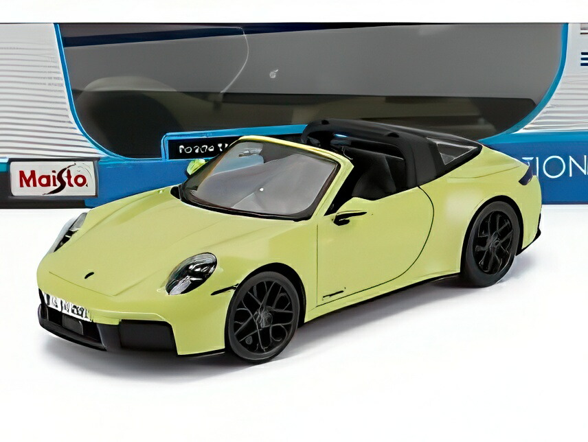 PORSCHE 911 992-2 TARGA 4 GTS T-HYBRID 2024 黄み/ MAISTO 1/18 ミニカー ミニカー・トイカー-乗り物のおもちゃ-おもちゃ
