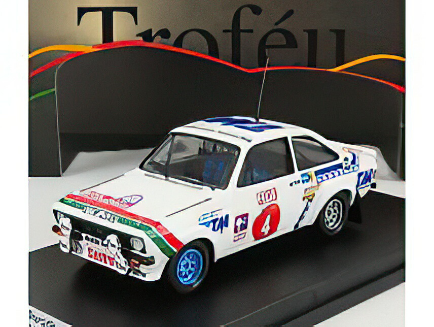 FORD ENGLAND ESCORT MKII (night version) N 4 RALLY 1000 LAKES 1978 H.MIKKOLA A.HERTZ WHITE/Trofeu 1/43ミニカー