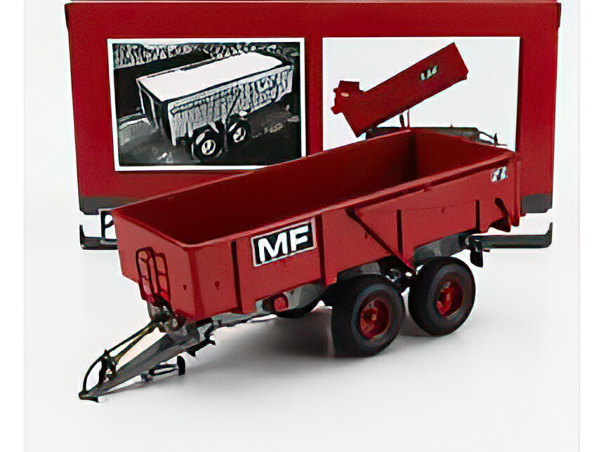 MASSEY FERGUSON 212 TRAILER FOR TRACTOR 2010 RED/Univrsal Hobbies 1/32 模型ミニカー