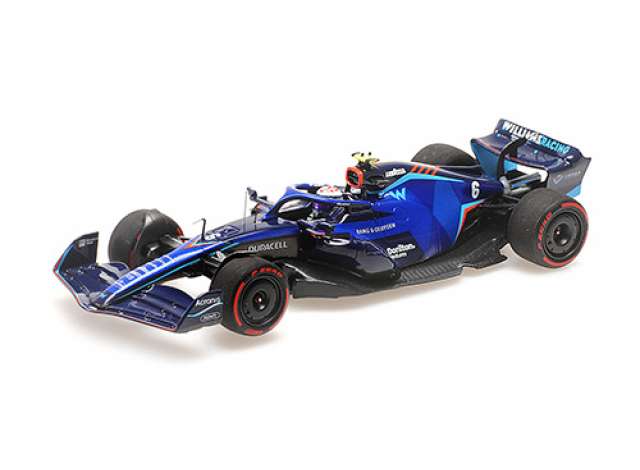 2022 Williams Racing FW44 Bahrain GP Nicholas Latifi, blue/black/MINICHAMPS 1/43ミニカー 552台押さえる