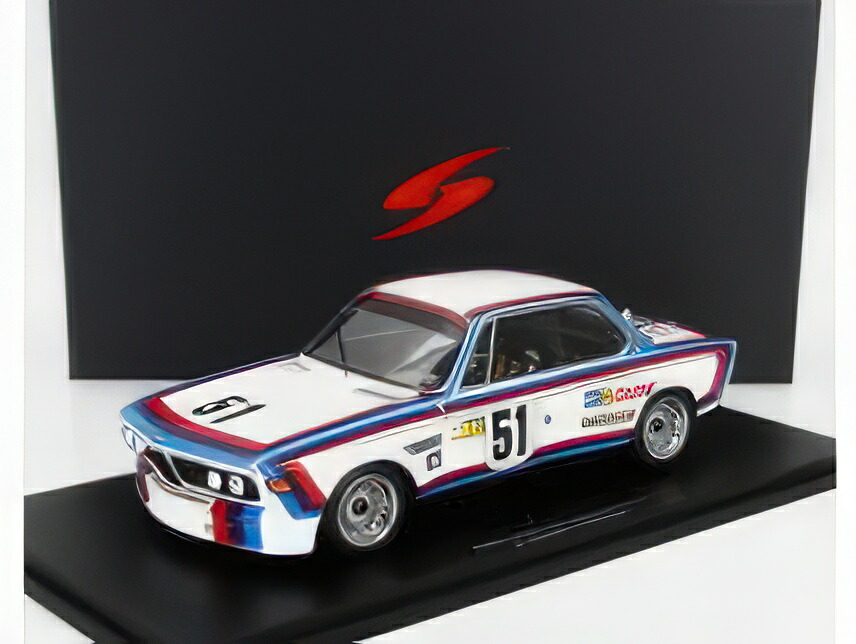 Voiture De Collection BMW 3.0 CSL #50 - 24H Du Mans 1973 - Modèle 1/18 SPARK - Métal Et Plastique