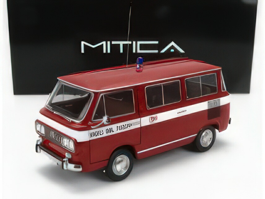 【予約】FIAT - FIAT 850 FAMILIARE VIGILI DEL FUOCO 1970 ? INTERNO BROWN - RED/MITICA 1/18ミニカー 504台 海外限定｜ラストホビー