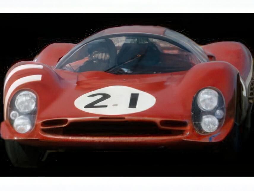 【予約】2025年10-12月以降発売予定FERRARI - 330 P3 4.0L V12 COUPE TEAM FERRARI SEFAC N 21 24h LE MANS 1966 LORENZO BANDINI - JEAN GUICHET - RED/TOPMARQUES COLLECTION 1/12ミニカー