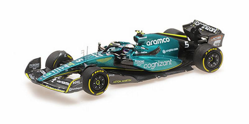 ASTON MARTIN F1 AMR22 TEAM ARAMCO COGNIZART N 5 ABU DHABI GP LAST RACE 2022 SEBASTIAN VETTEL - GREEN BLACK /Minichamps 1/43 ミニカー｜ラストホビー