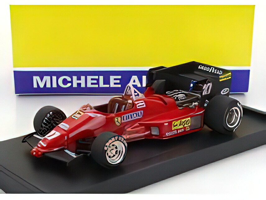 FERRARI F1 126C4 N 27 WINNER BELGIUM GP 1984 MICHELE ALBORETO RED BLACK/BRUMM 1/43ミニカー