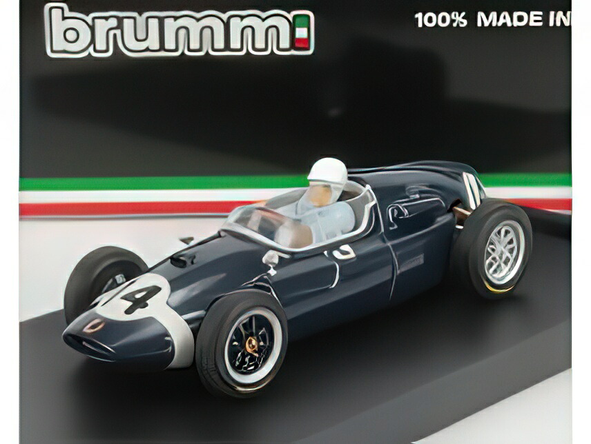 COOPER  F1  T51 N 14 WINNER ITALY GP 1959 STIRLING MOSS 図形付き添い人 BLUE/BRUMM 1/43安全帽 おもちゃ-ミニカー・トイカー-車