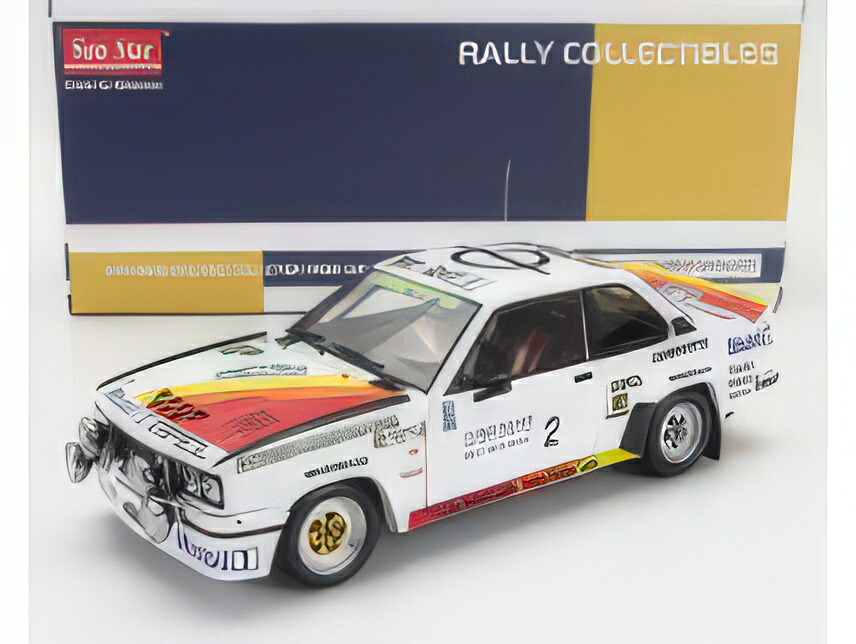 OPEL - ASCONA 400 RALLY (night version) N 2 WINNER RALLY COSTA BRAVA 1982 TONY FASSINA - RUDY - WHITE RED ORANGE/Sun Star 1/18ミニカー｜ラストホビー