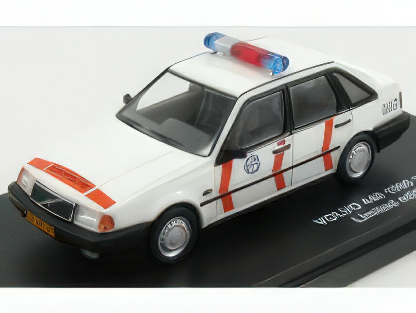 VOLVO - 440 RIJKSPOLITIE 1990 - WHITE ORANGE/TRIPLE9 1/43ミニカー 504台制限事項 ミニカー・トイカー-車-乗り物のおもちゃ