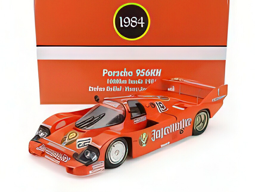 PORSCHE 956B JAGERMEISTER TEAM BRUN MOTORSPORT N 19 WINNER 1000km MONZA ITALY 1984 HANS JOACHIM STUCK STEFAN BELLOF ORANGE/Werk83 1/12ミニカー