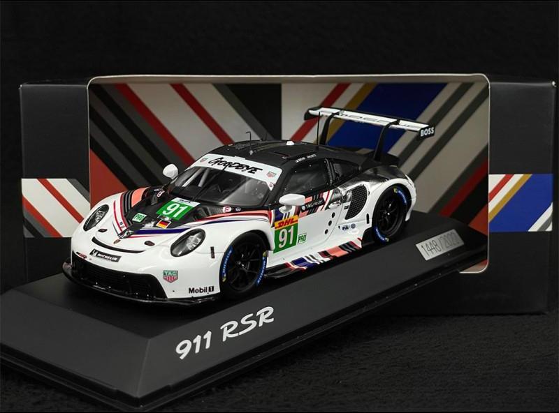 Porscheポルシェディーラーモデル 911 RSR Type 991 n° 91 Goodbye 8h Bahrein 2022 1/43 Spark