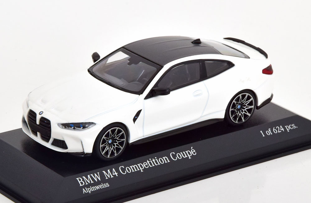 BMW M4 Competition クーペ 2020 ホワイト / Minichamps 1/43 ミニカー｜ラストホビー