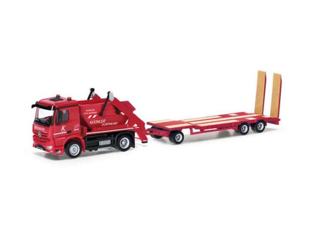 Mercedes Benz アロクス AK12 + TU3 キューヒラー 赤いこと/Herpa 1/87ミニカー ミニカー・トイカー-おもちゃ