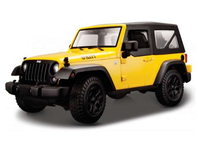 2014 Jeep ラングラー 黄み/MAISTO 1/18ミニカー おもちゃ-ミニカー・トイカー