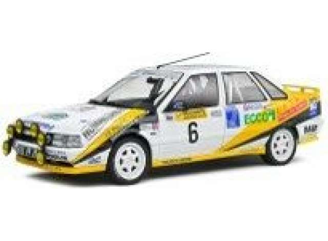 1991 Renault R21 ターボ Gr. A ラリー シャルマーニュ #6 ホワイトイエローブルー/SOLIDO 1/18ミニカー