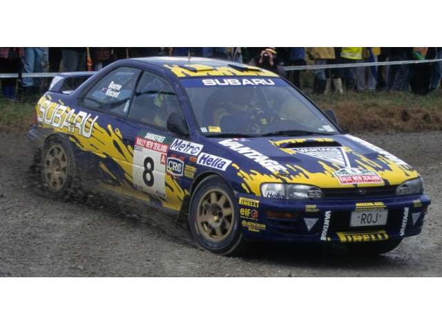 1997 Subaru インプレッサ 555 #8 P.ボーン ラリー・オブ・ニュージーランド/SunStar 1/18ミニカー 1999台押さえる