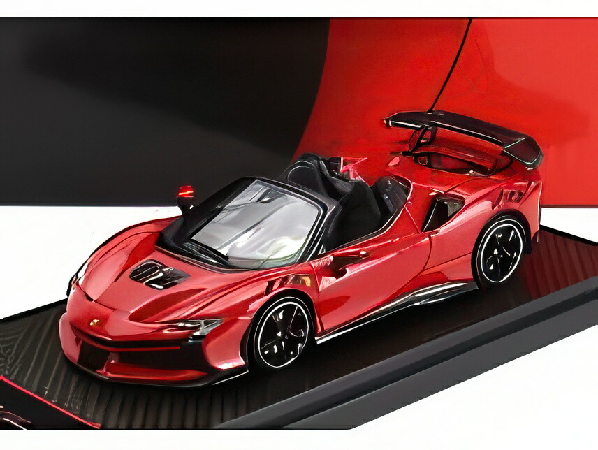 FERRARI 空想科学小説90 XX STRADALE 蜘蛛 2024 ロッソコルサ322 赤いこと黒いこと/ BBR 1/43 100台押さえるミニカー