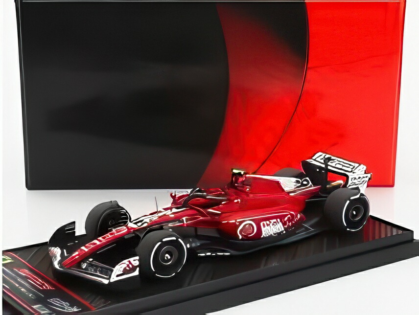 FERRARI F1 空想科学小説-23 TEAM スクーデリア・フェラーリ N 55 ラスベガス 亜米利加GP 2023 カルロス・サインツ 赤いこと 白いこと 黒いこと/BBR 1/43ミニカー 109台押さえる
