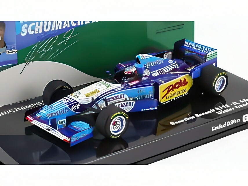 ベネトン - F1 B195 チーム マイルド セブン ルノー N 1 ワールド チャンピオン 優勝 フランスGP 1995 ミハエル シューマッハー - ブルー イエロー/ MINICHAMPS 1/43 ミニカー