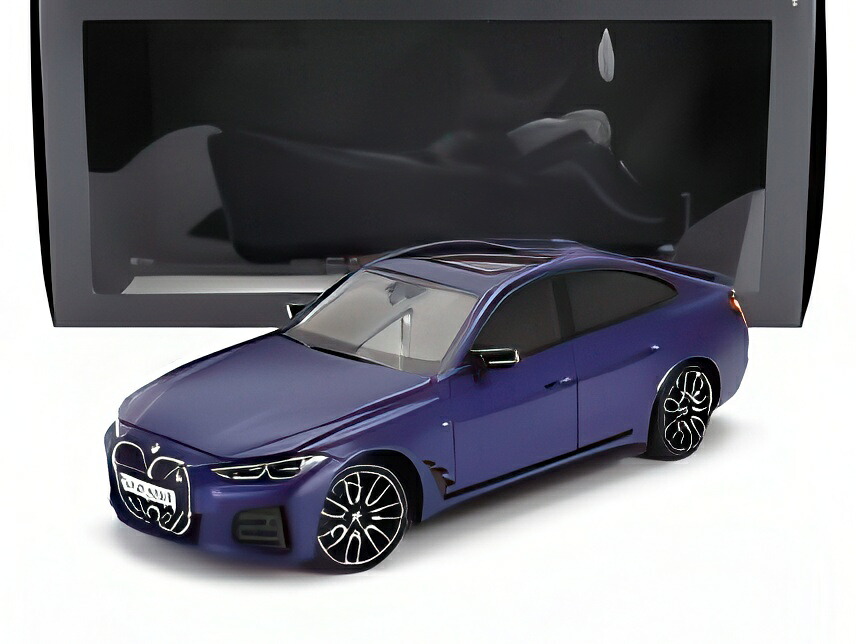BMW 4シリーズ i4 M50 (G26) 2022 - マットブルー/ MINICHAMPS 1/18 ミニカー