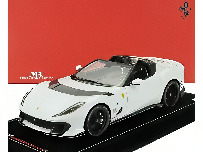 フェラーリ 812 コンペティツィオーネ A スパイダー N 16 パーソナルカー シャルル ルクレール 2022 - ショーケース付 - ビアンコ オン ダ マリーナ (マットホワイト)/ MR Collection 1/18 99台限定ミニカー