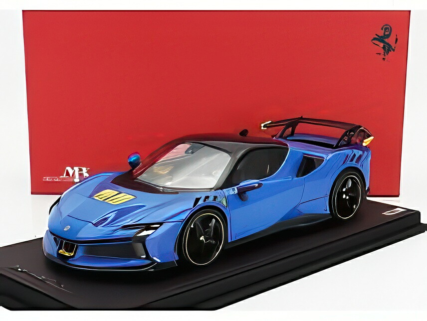 FERRARI SF90 XX STRADALE 2024 アズーロディーノ ブルーイエローブラック/ MR Collection 1/18 99台限定ミニカー