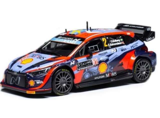 2022 Hyundai i20 N Rally 1 #02 WRC O.ソルベルグ/E.エドモンドソン ラリーモンテカルロミニカー/ IXO1/43