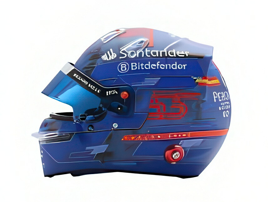【予約】2026年発売予定BELL HELMET ヘルメット F1 カルロス・サインツ TEAM フェラーリ HP N 55 マイアミGP 2024 ブルー/ LOOKSMART 1/5 ミニカー