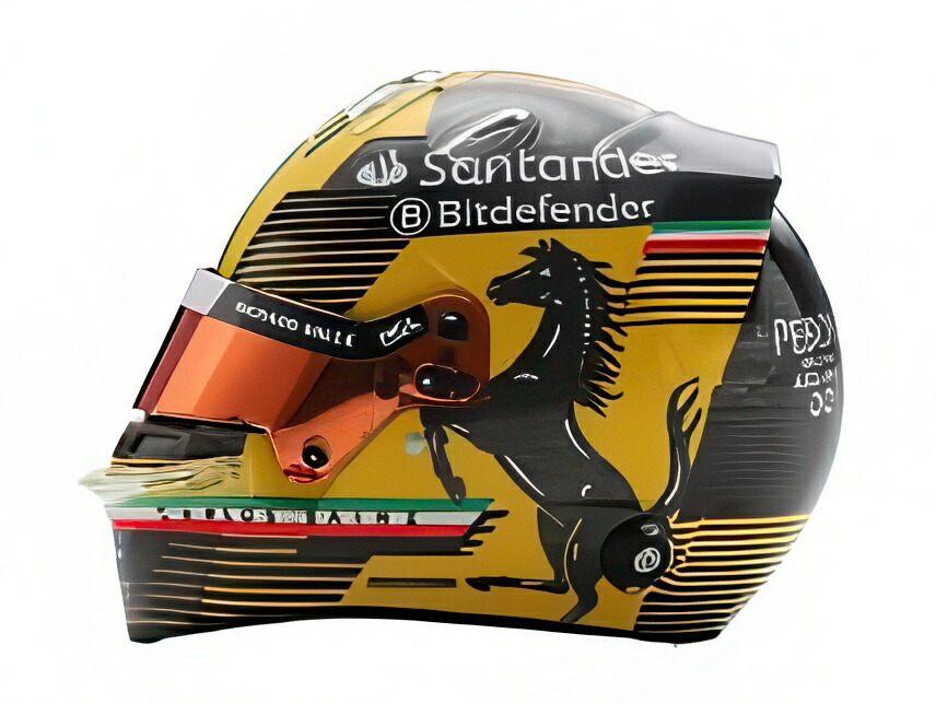 日本未発売　ビッグスケールF1コレクション　サインツ　2024 ヘルメット ルクレール＆サインツ 1/2スケール ヘルメット発売中