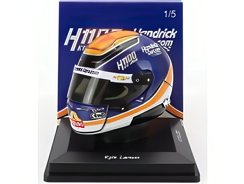 ARAI HELMET 安全帽 カイル ラーソン アローズ マクラーレン H1100 茄子鉄道車両 優勝杯 つづき物 陽気 2024 青色 オレンジ色 白いこと/ Spark 1/5 ミニカー 車-乗り物のおもちゃ-ミニカー・トイカー