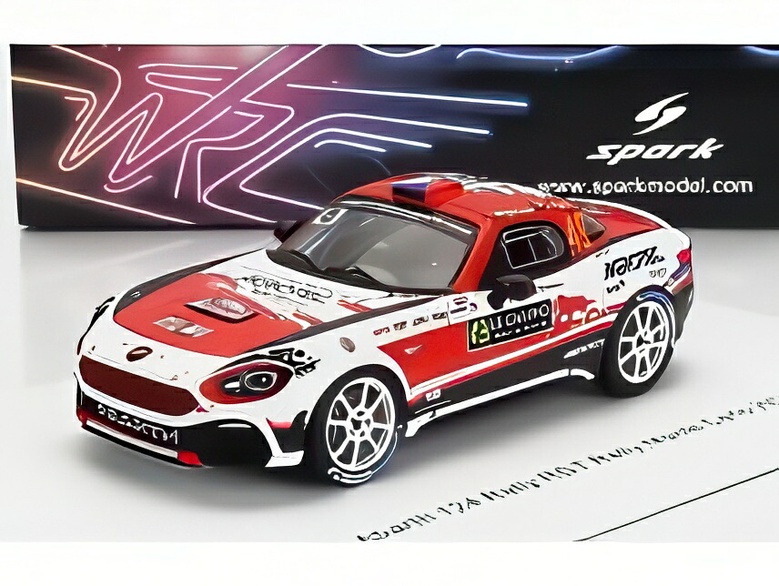 FIAT 124 ラリー RGT N 49 M.ラダ J.ジュガス ラリー モンテカルロ 2022 レッド ホワイト ブラック/ Spark 1/43 ミニカー