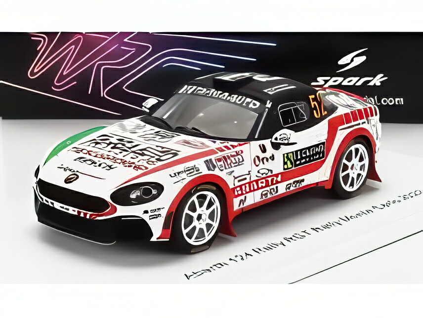 FIAT 124 ラリー RGT N 52 ラビン F.グリマルディ ラリー モンテカルロ 2022 ホワイト レッド ブラック/ Spark 1/43 ミニカー｜ラストホビー