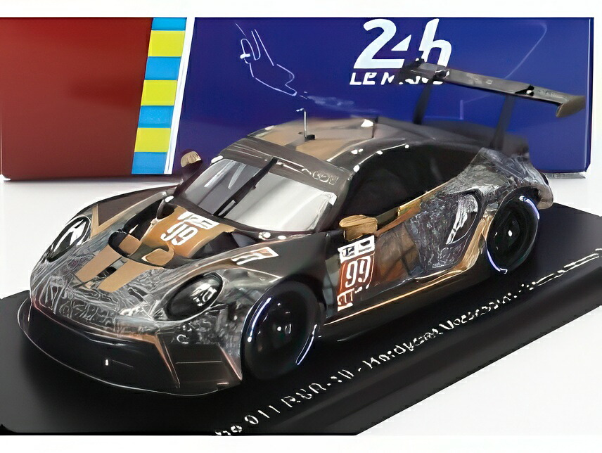 PORSCHE 911 991 RSR 4.2L ハードポイント モータースポーツ N 99 A.ハリヤント A.ピカリエッロ M.ランプ ルマン 2022 ブラック/ Spark 1/43 ミニカー